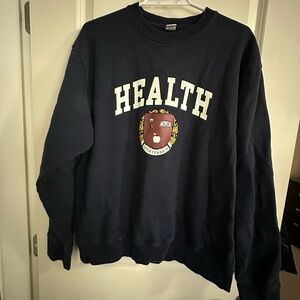 Sporty & Rich Navy Blue Diana Sweatshirt